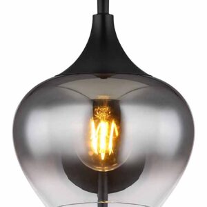 Globo Maxy wandlamp – E27 (grote fitting) – Zwart