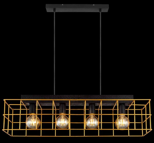 Globo Merril hanglamp – E27 (grote fitting) – Zwart - Image 5
