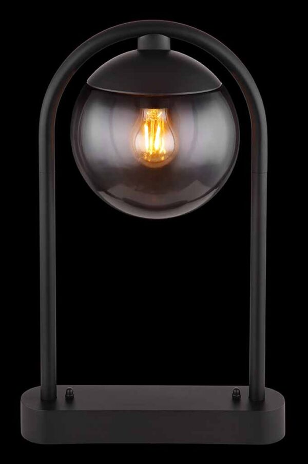 Globo Michael vloerlamp – ø 32 cm – E27 (grote fitting) – Zwart - Image 4