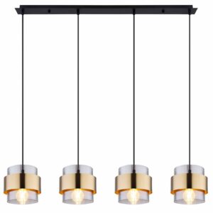 Globo Milley hanglamp – E27 (grote fitting) – Zwart