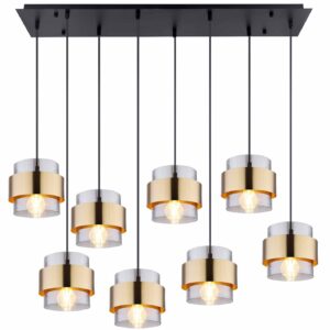 Globo Milley hanglamp – E27 (grote fitting) – Zwart
