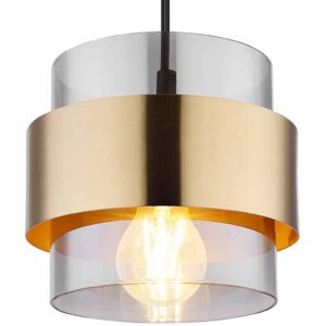 Globo Milley hanglamp – ø 18 cm – E27 (grote fitting) – Zwart