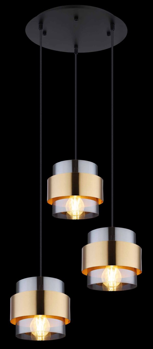 Globo Milley hanglamp – ø 45 cm – E27 (grote fitting) – Zwart - Image 3