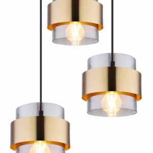 Globo Milley hanglamp – ø 45 cm – E27 (grote fitting) – Zwart