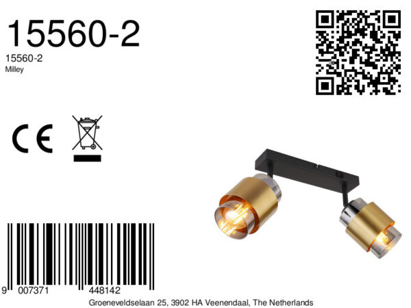 Globo Milley spot – E27 (grote fitting) – Zwart - Image 6