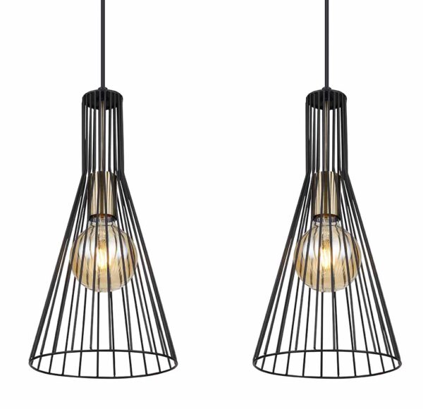 Globo Milli hanglamp – E27 (grote fitting) – Zwart - Image 3