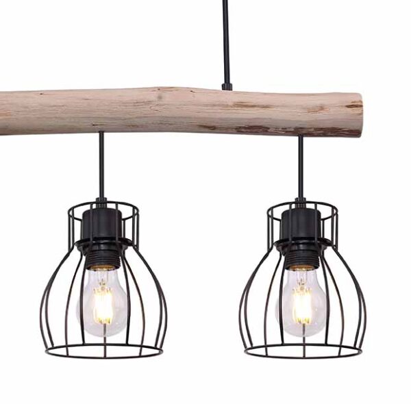 Globo Mina hanglamp – E27 (grote fitting) – Zwart - Image 4