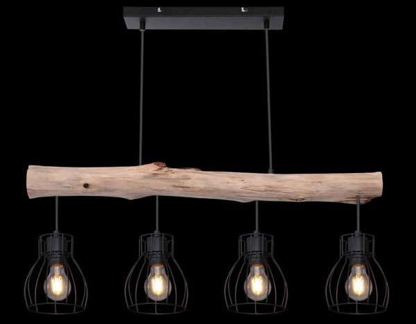Globo Mina hanglamp – E27 (grote fitting) – Zwart - Image 5