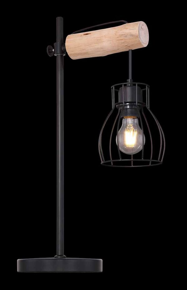 Globo Mina tafellamp – E27 (grote fitting) – Zwart - Image 4