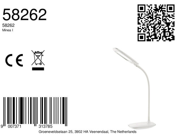 Globo Minea i tafellamp – Ingebouwd (LED) – Wit - Image 3