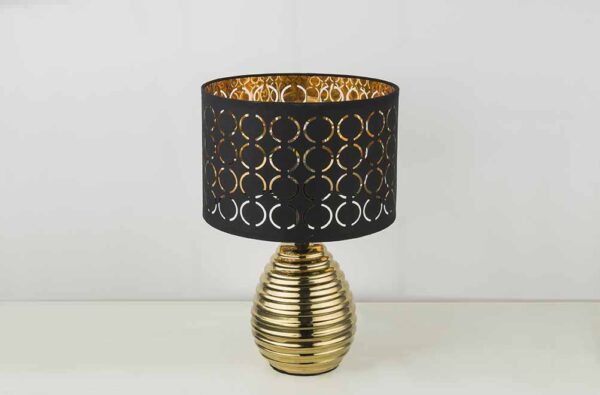 Globo Mirauea tafellamp – ø 25 cm – E27 (grote fitting) – Goud - Image 4