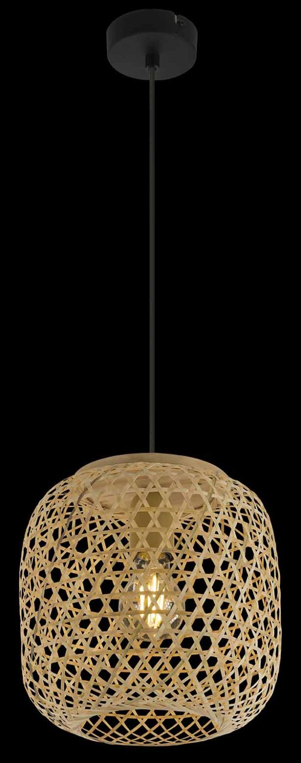 Globo Mirena hanglamp – ø 23 cm – E27 (grote fitting) – Naturel - Image 3