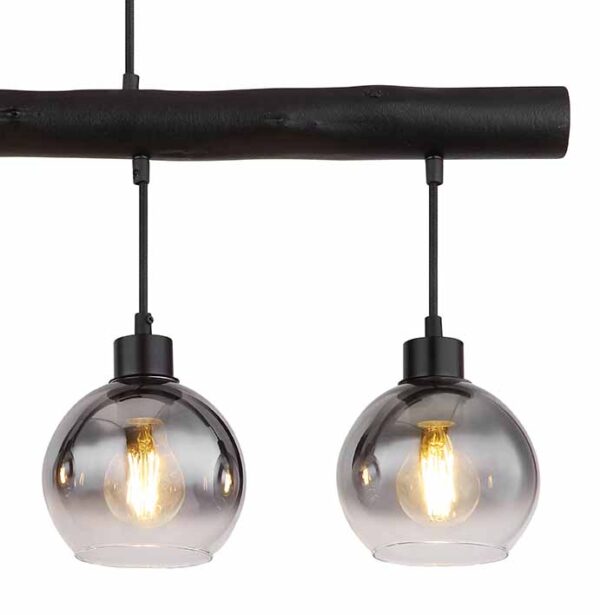 Globo Moitas hanglamp – E27 (grote fitting) – Zwart - Image 3
