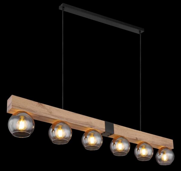 Globo Moitas hanglamp – E27 (grote fitting) – Zwart - Image 4