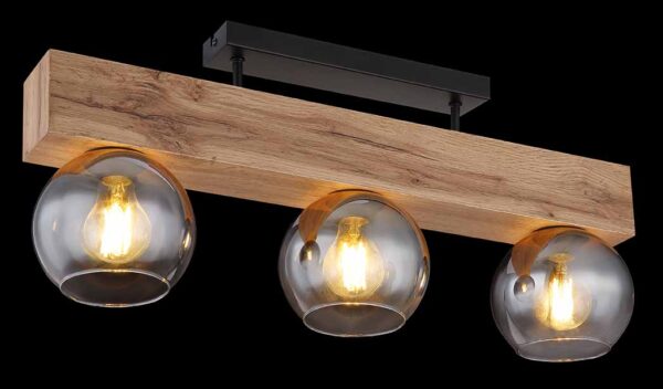 Globo Moitas plafonniere – E27 (grote fitting) – Zwart - Image 4