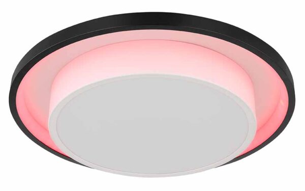 Globo Morgan plafonniere – ø 39,5 cm – Ingebouwd (LED) – Zwart - Image 4
