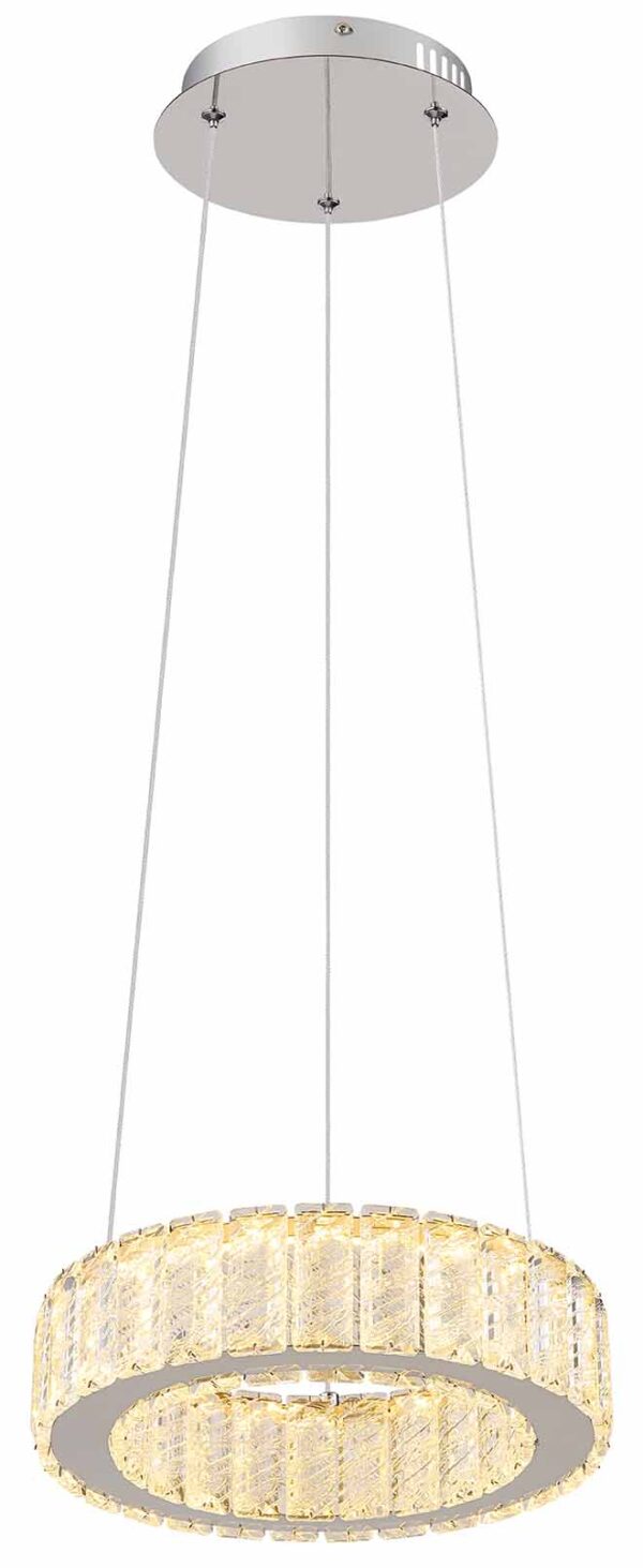 Globo Mucky hanglamp – ø 30 cm – Ingebouwd (LED) – Chroom - Image 4