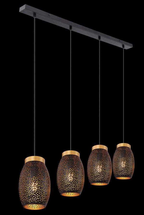 Globo Narri hanglamp – E27 (grote fitting) – Goud - Image 4