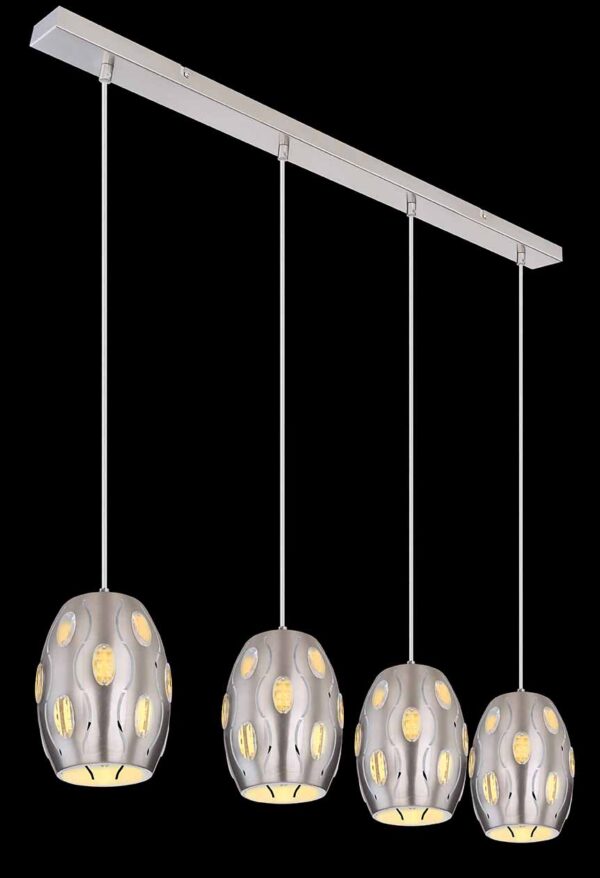 Globo Narri hanglamp – E27 (grote fitting) – Nikkel - Image 4