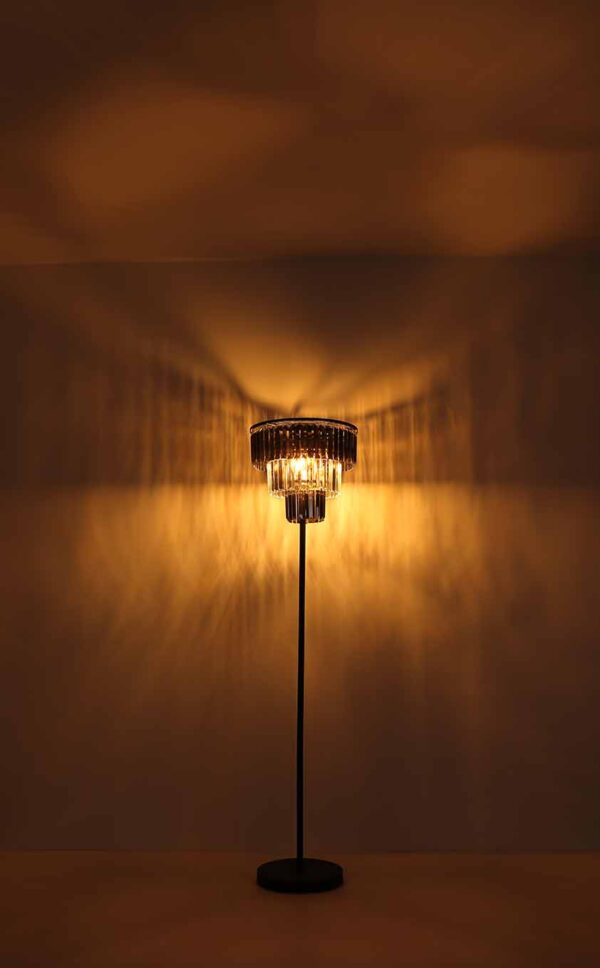 Klassieke zwarte metalen hanglamp Globo Naxis - Image 4