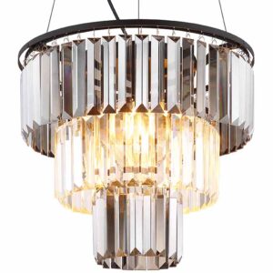 Globo Naxis hanglamp – ø 40 cm – E27 (grote fitting) – Zwart