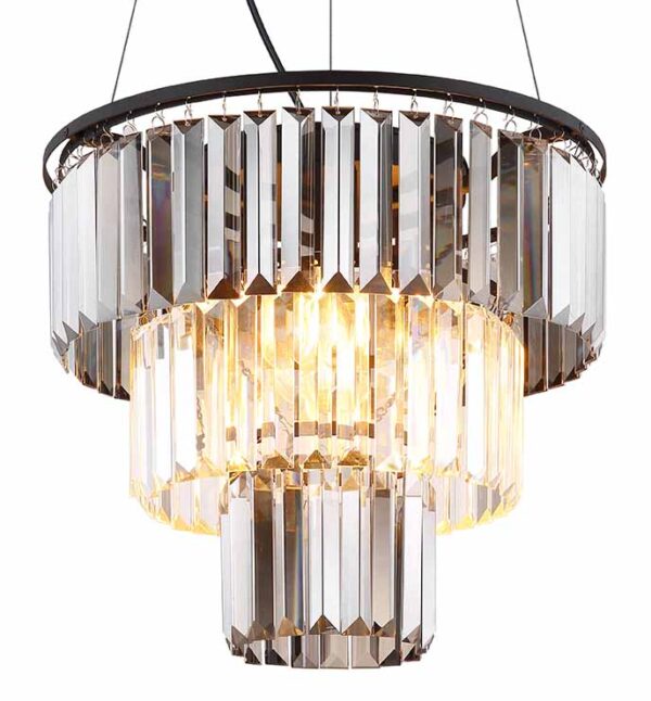 Globo Naxis hanglamp – ø 40 cm – E27 (grote fitting) – Zwart