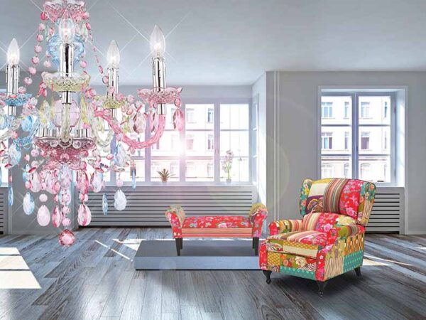 Globo Nevada hanglamp – ø 51 cm – E14 (kleine fitting) – Chroom - Image 4