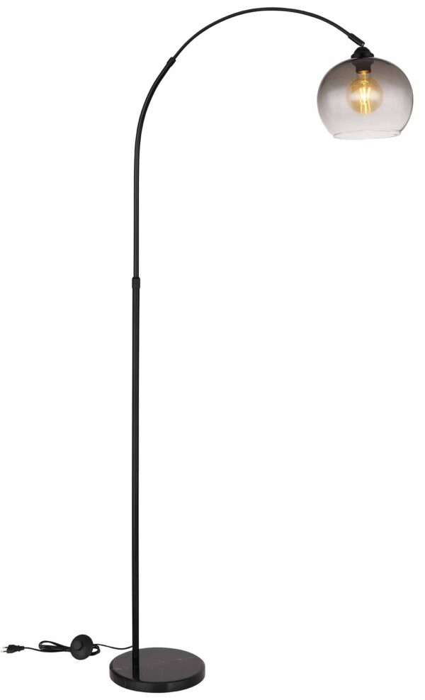 Globo Newcastle vloerlamp – E27 (grote fitting) – Zwart - Image 4