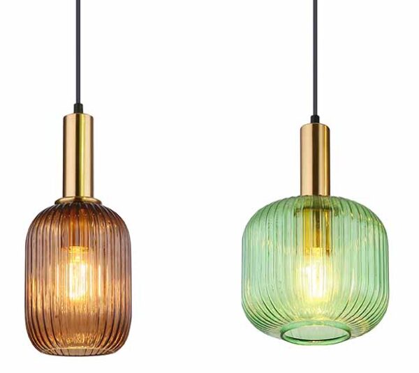Globo Normy hanglamp – E27 (grote fitting) – Messing - Image 3