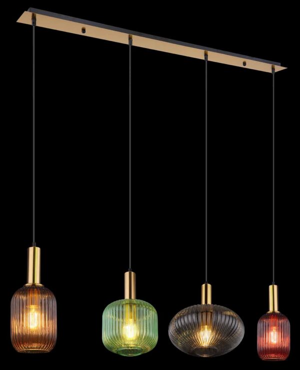 Globo Normy hanglamp – E27 (grote fitting) – Messing - Image 4