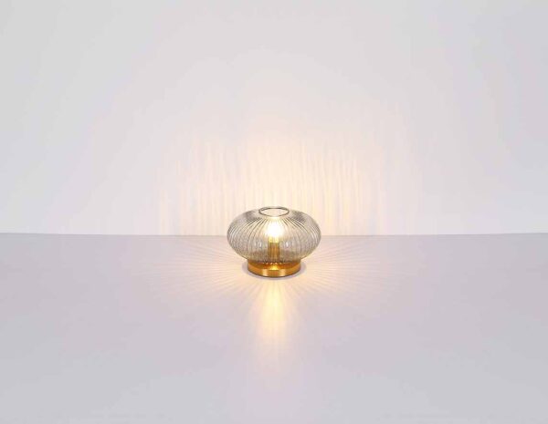 Globo Normy tafellamp – ø 30 cm – E27 (grote fitting) – Messing - Image 5