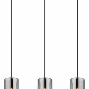 Globo Olly hanglamp – E14 (kleine fitting) – Zwart