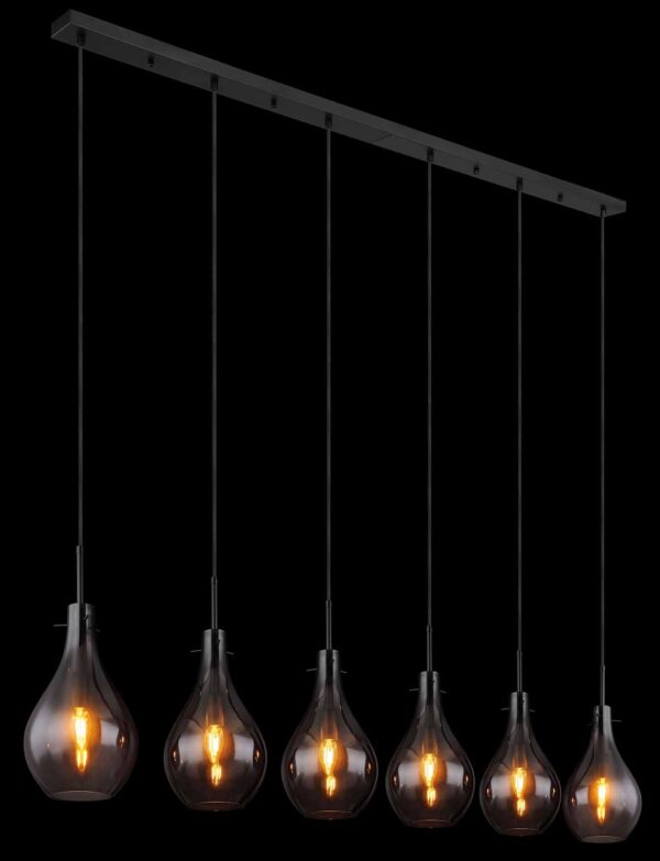 Globo Oskus hanglamp – E14 (kleine fitting) – Zwart - Image 4