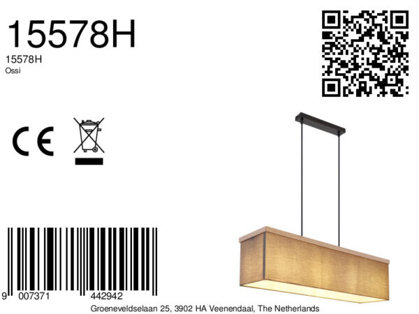 Globo Ossi hanglamp – LED + E27 – Zwart - Image 5