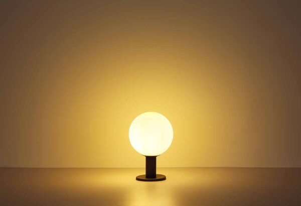 Globo Ossy vloerlamp – ø 25 cm – LED + E27 – Antraciet - Image 3