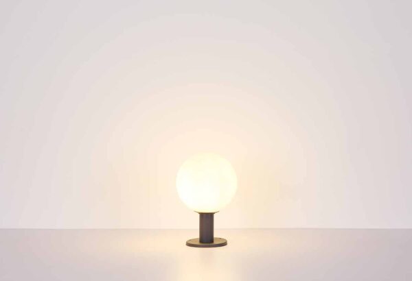 Globo Ossy vloerlamp – ø 25 cm – LED + E27 – Antraciet - Image 4