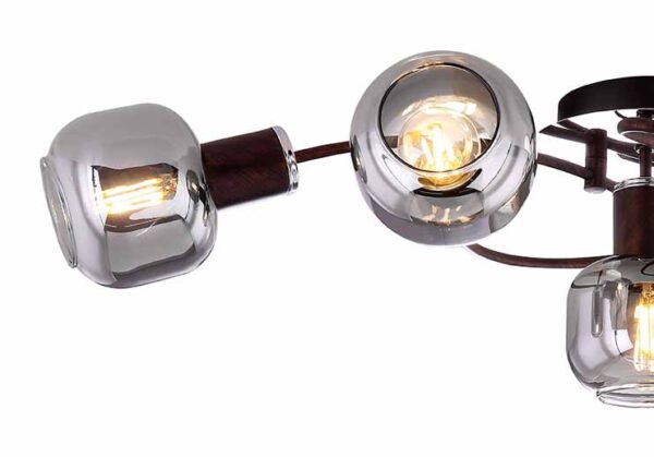 Globo Pallo plafonniere – E14 (kleine fitting) – Brons - Image 4