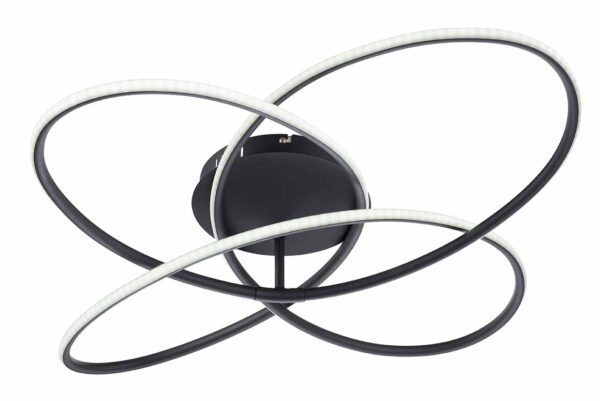 Globo Panda plafonniere – ø 80 cm – Ingebouwd (LED) – Zwart - Image 3