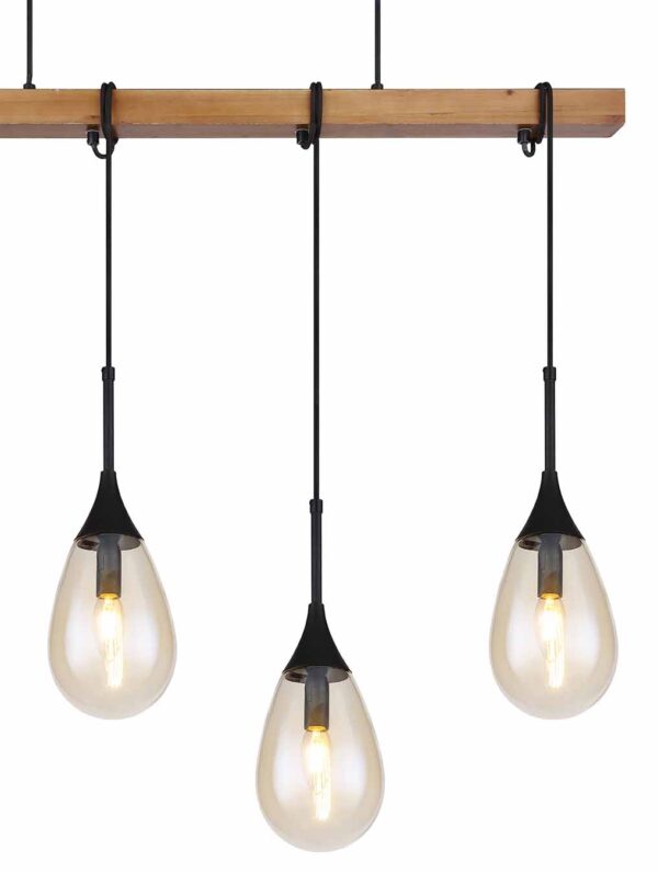 Globo Paron hanglamp – E14 (kleine fitting) – Zwart - Image 3