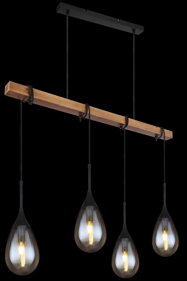 Globo Paron hanglamp – E14 (kleine fitting) – Zwart - Image 4