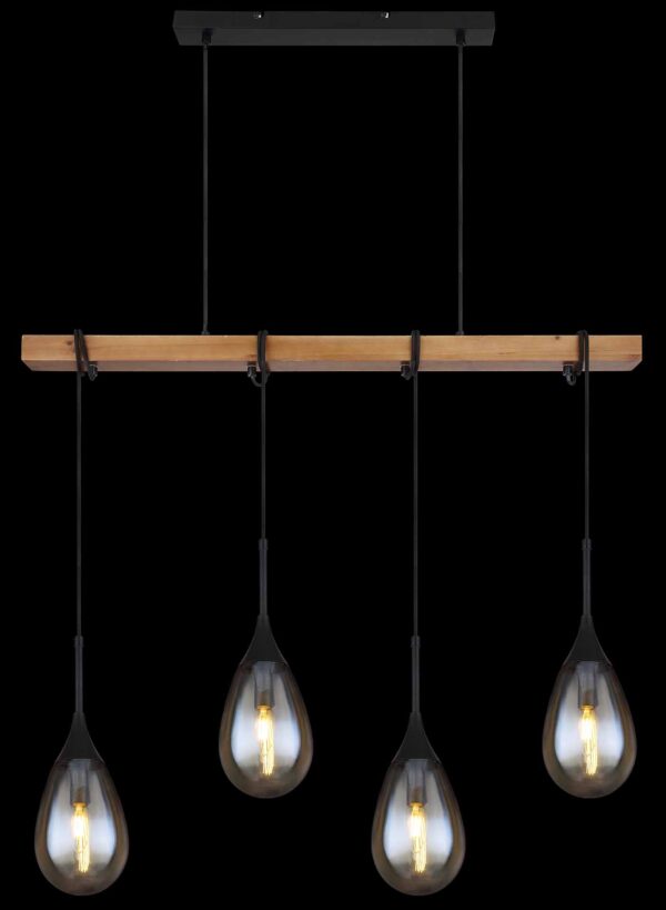 Globo Paron hanglamp – E14 (kleine fitting) – Zwart - Image 5