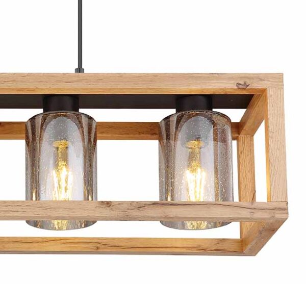 Globo Pettey hanglamp – E27 (grote fitting) – Zwart - Image 3