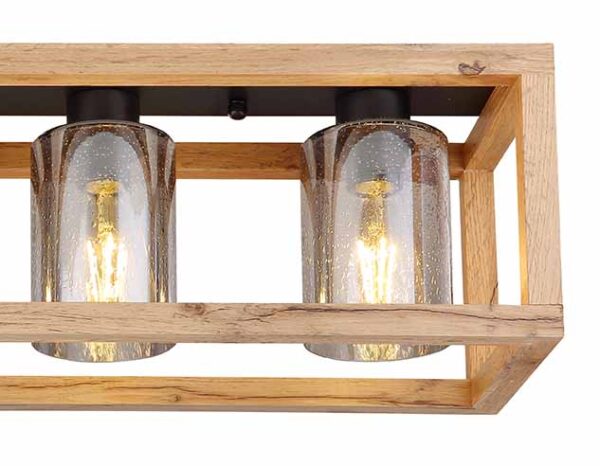 Globo Pettey plafonniere – E27 (grote fitting) – Zwart - Image 3