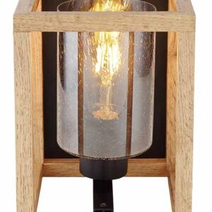 Globo Pettey wandlamp – E27 (grote fitting) – Zwart