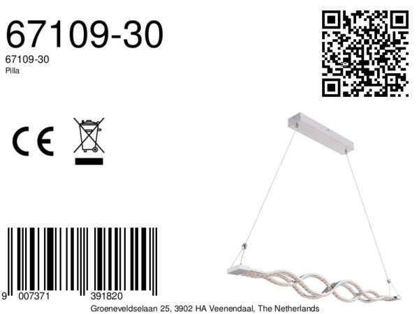 Globo Pilla hanglamp – Ingebouwd (LED) – Chroom - Image 5