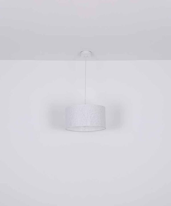 Globo Pinni hanglamp – ø 38 cm – E27 (grote fitting) – Wit - Image 5