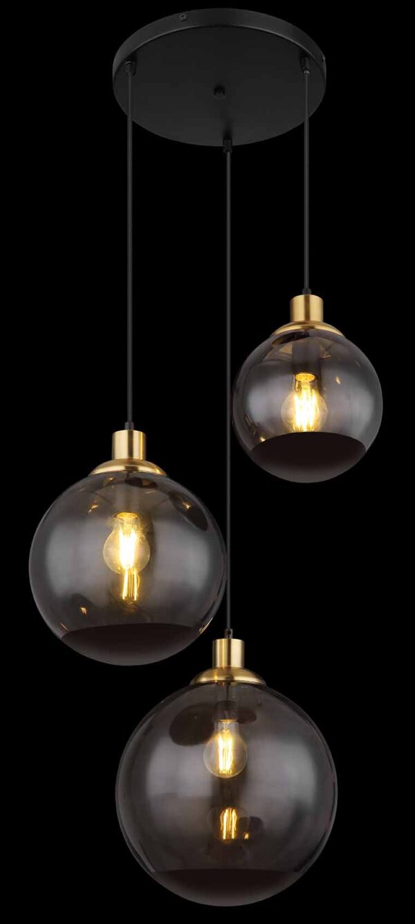 Globo Potter hanglamp – ø 51 cm – E27 (grote fitting) – Zwart - Image 3