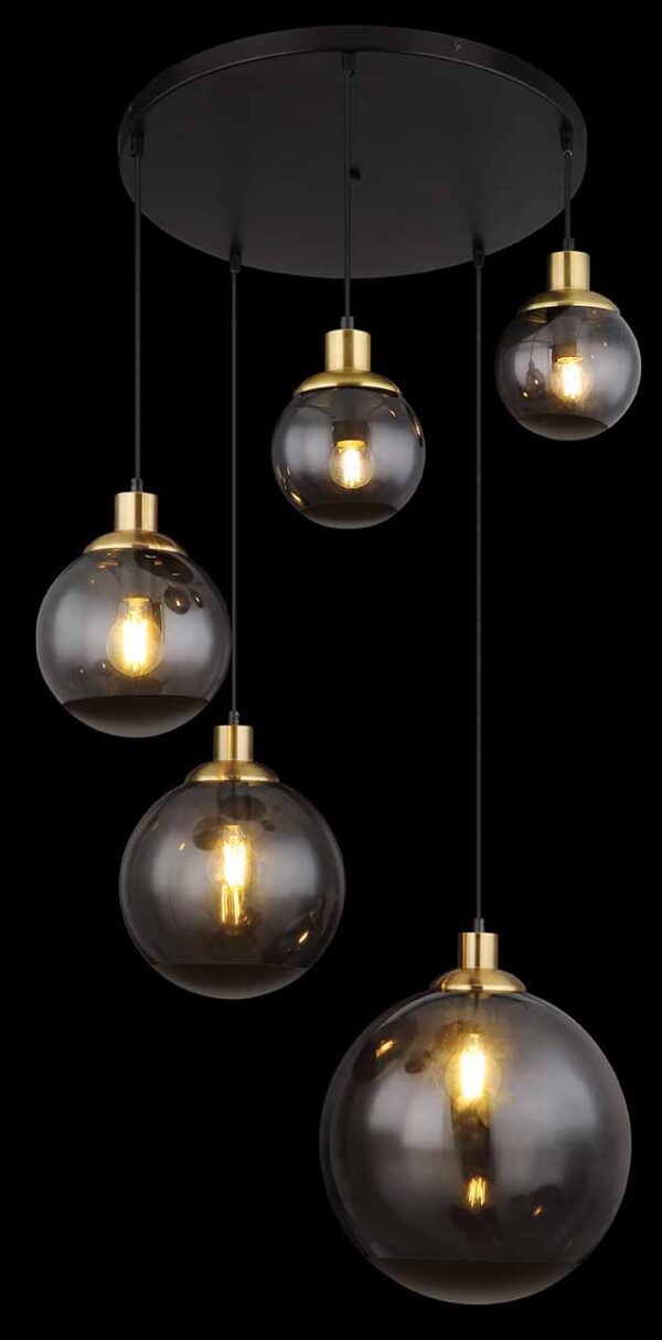 Globo Potter hanglamp – ø 65 cm – E27 (grote fitting) – Zwart - Image 3
