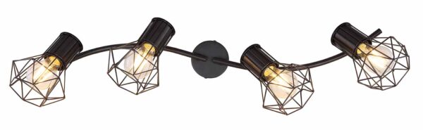 Globo Priska spot – E27 (grote fitting) – Zwart - Image 3