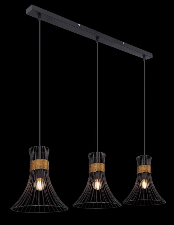 Globo Purra hanglamp – E27 (grote fitting) – Zwart - Image 4
